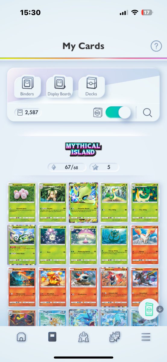 AlmightyMitch's tweet photo. @PokemonTCGP Just need tauros and I’m finished 😅 https://t.co/62p7K7B7Us