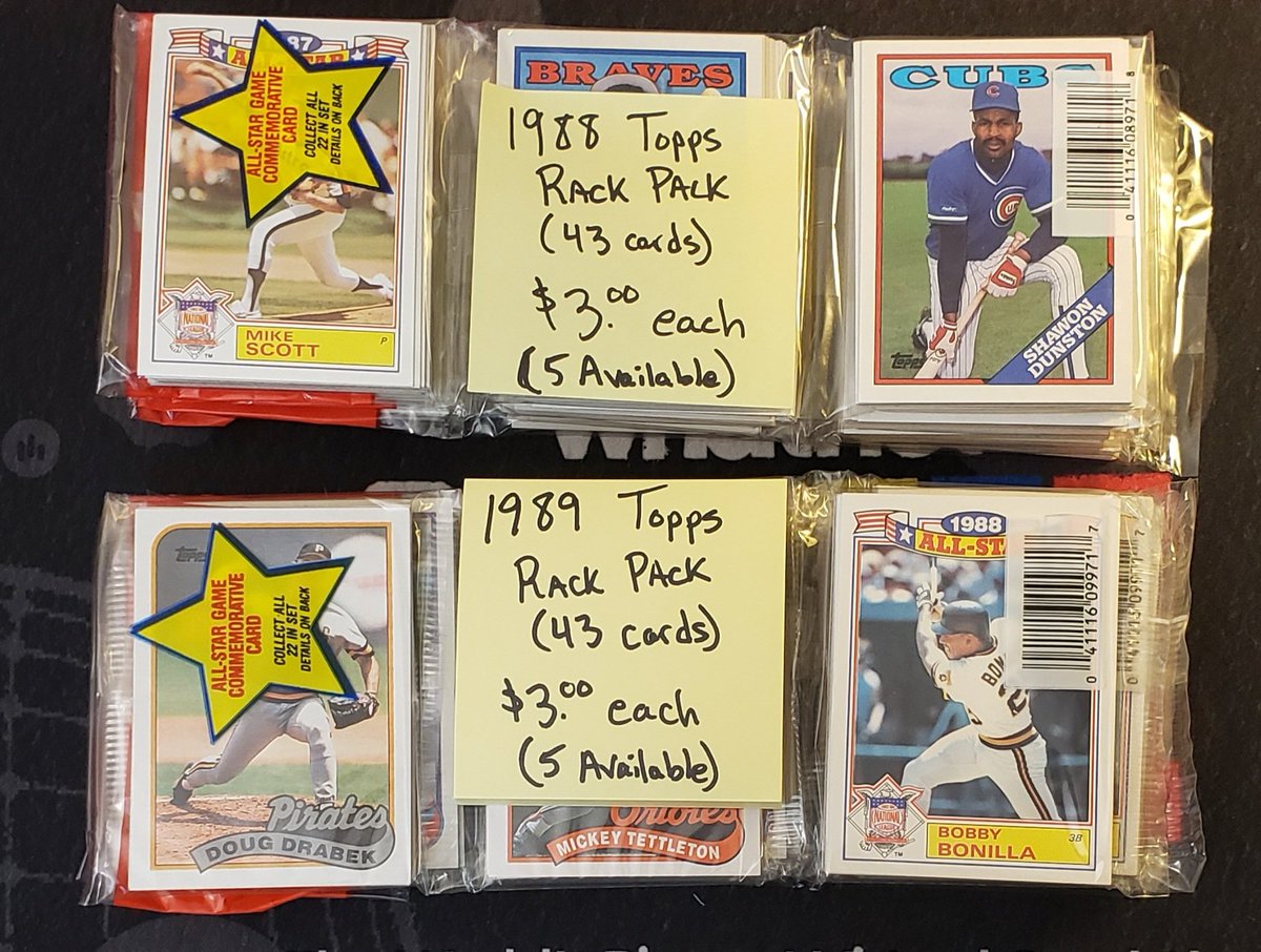 RJLanktree's tweet image. $3 each (Random- Just choose 1988 or 1989)

Sale ends today. S+H in Bio. Vouch thread📌
#JSFC #stacksale #thehobby #TBBCrew #HMas24
@SportsCardDeals @PCOregonDucks2 @84baseballcards