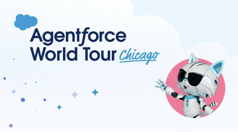 ChicagoArchs's tweet photo. Hope to see y’all this Thursday for #AgentforceChicago!! 🎉🤖 https://t.co/4ZlAZdsdMV