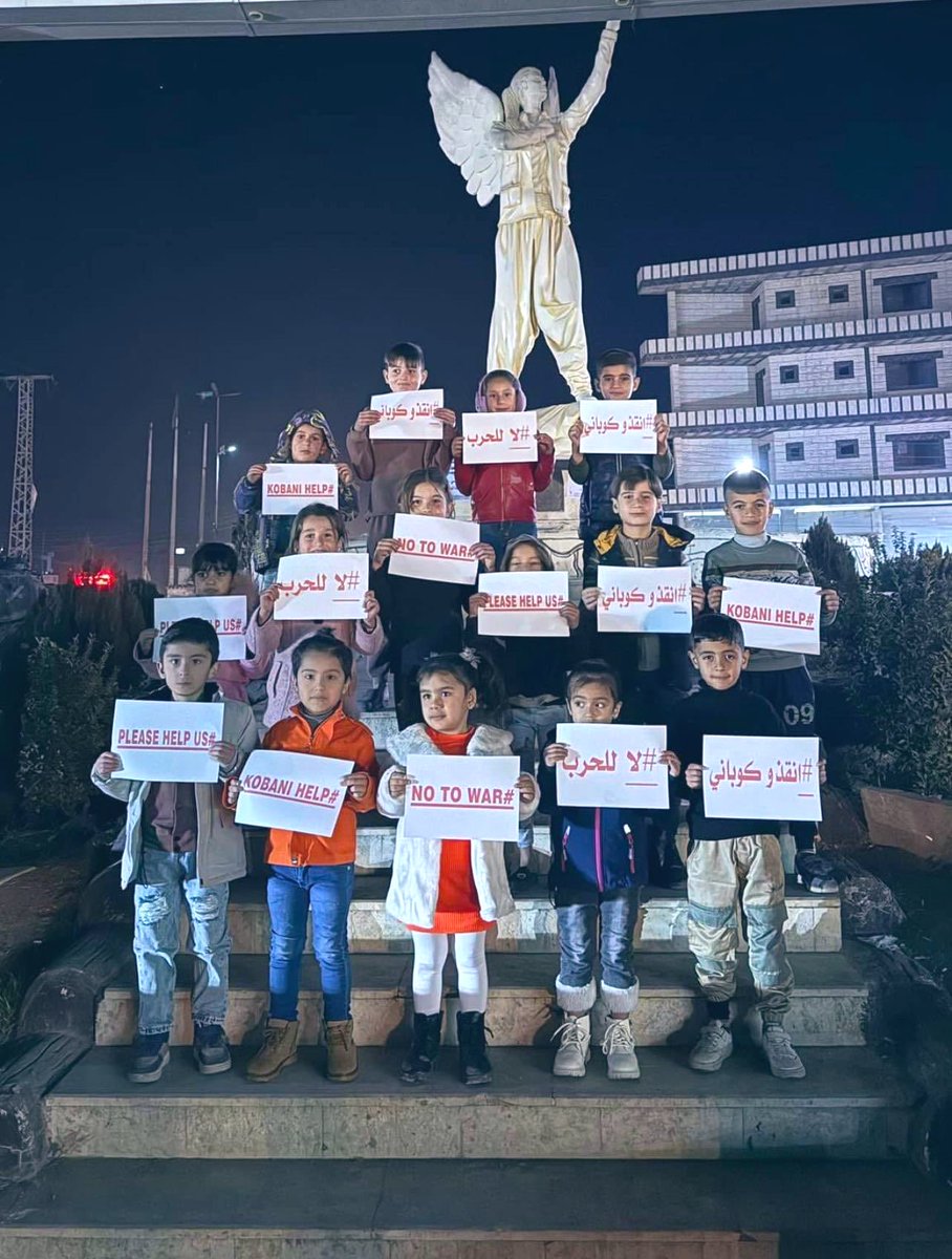 lezbottann's tweet image. 🗣️Children of Kobani: “No to war, help Kobani.”

#SaveKobani #RiseUp4Rojava