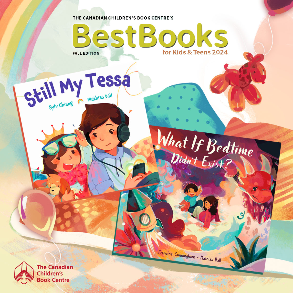 MathiassJB's tweet image. Happy to share that both Still My Tessa and What if Bedtime Didn't Exist? were both included in @kidsbookcentre's Best Books for Kids & Teens, 2024! 🎉🎉🎉