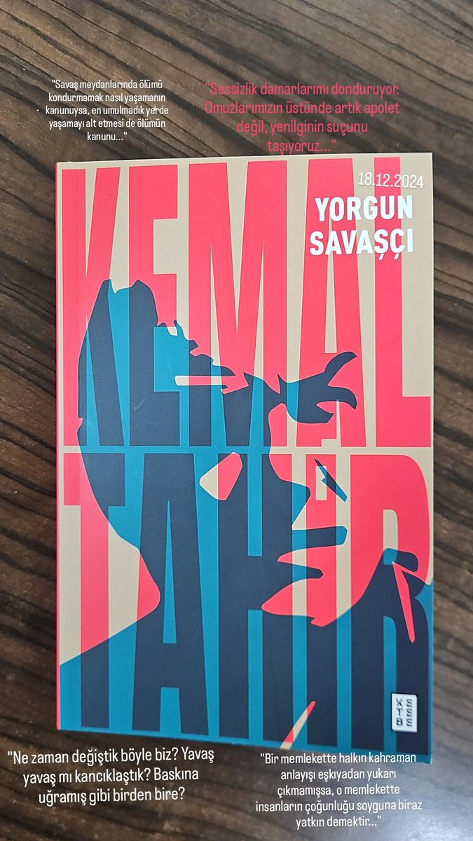 "Sessizlik damarlarımı donduruyor. Omuzlarımızın üstünde artık apolet değil, yenilginin suçunu taşıyoruz..."

#yorgunsavaşçı #kemaltahir