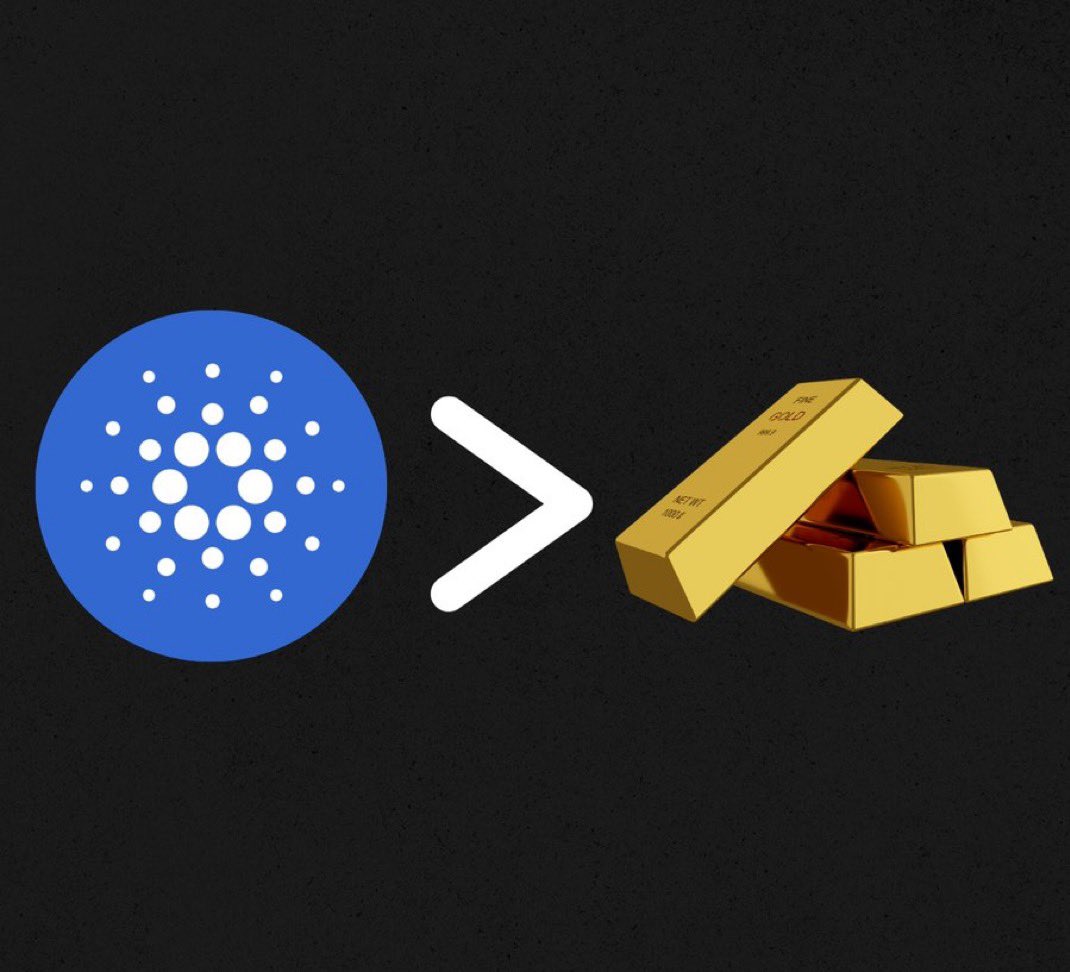 If Cardano were to flip gold in market cap, the price of $ADA would be $428.