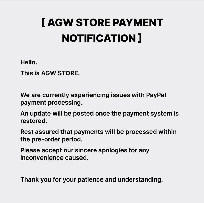 AGW STORE tweet media
