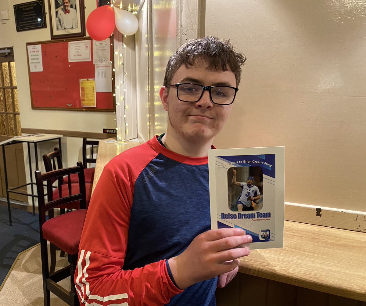 StradballyGAAWD's tweet photo. Well done to Stradbally clubman Eimhin Ronayne who has produced a great book for his transition year project in Dungarvan CBS. Deise Dream team is an ideal Christmas present for any Waterford gaa supporter with all proceeds going to the Brian Green Fund. https://t.co/cdgsxTneR9