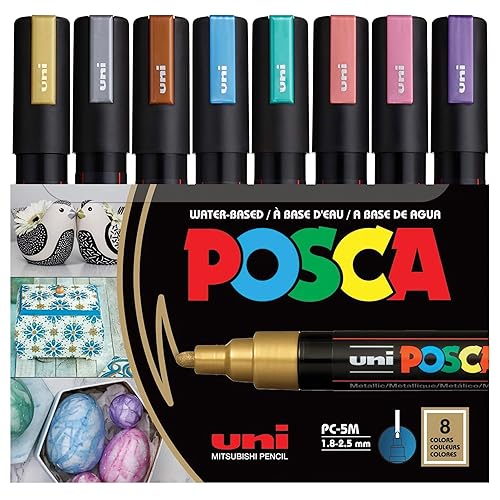 I just received posca Markers Set, 8 Medium Paint Markers 5M – Metallic Tones – Gold, Silver, Bronze, Metallic Blue, Metallic Green, Metallic Red, Metallic Pink, Metallic Violet - Metallic from rei-lin via Throne. Thank you! throne.com/attacracc #Wishlist #Throne