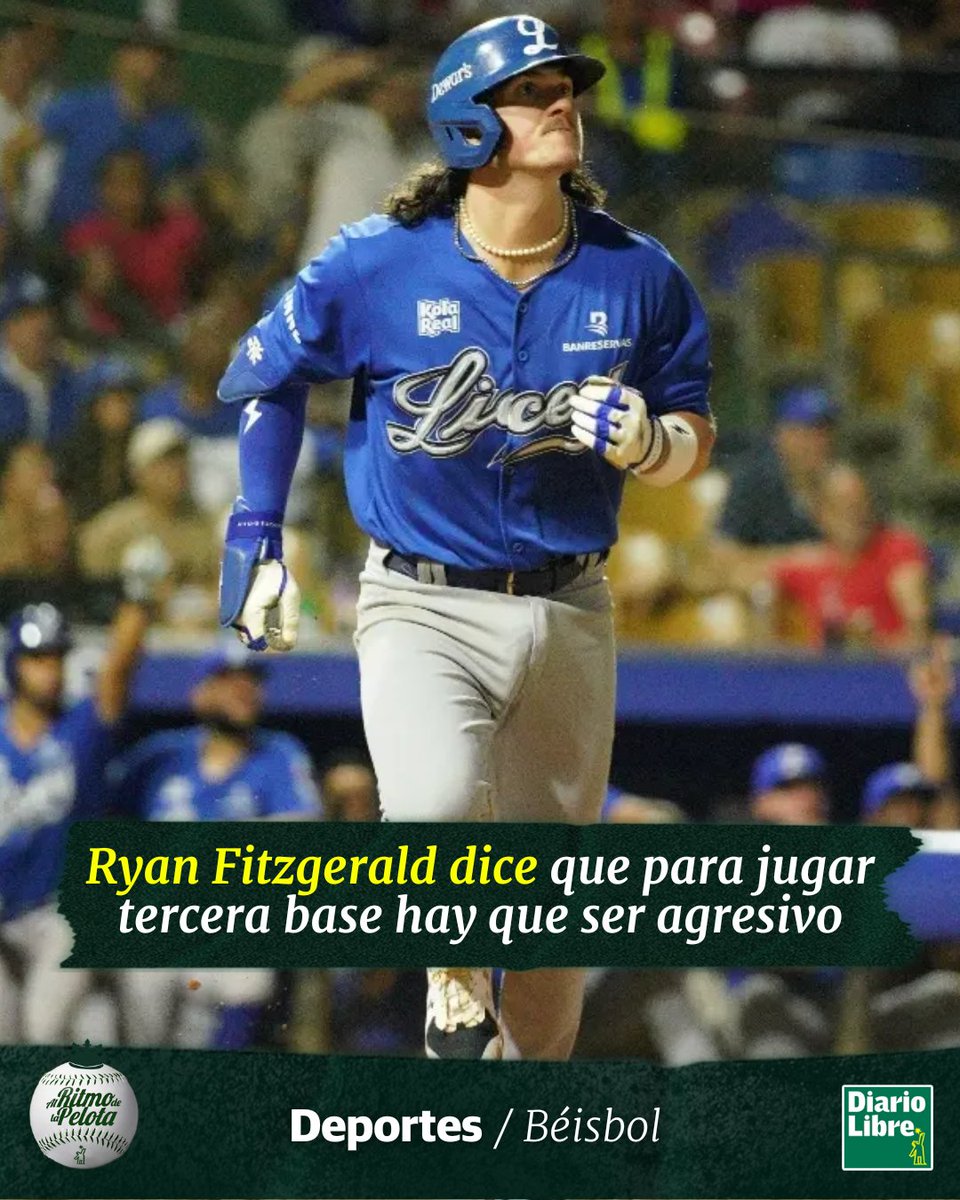 DiarioLibre's tweet photo. ⚾ | #AlRitmoDeLaPelotaDL | El antesalista azul ha jugado la ´esquina caliente´ de manera magistral esta temporada
🔗https://t.co/yp4eWRAkKS
#DiarioLibre #Noticias #RyanFitzgerald #LIDOM #TigresDelLicey #TerceraBase https://t.co/tREs07D42j