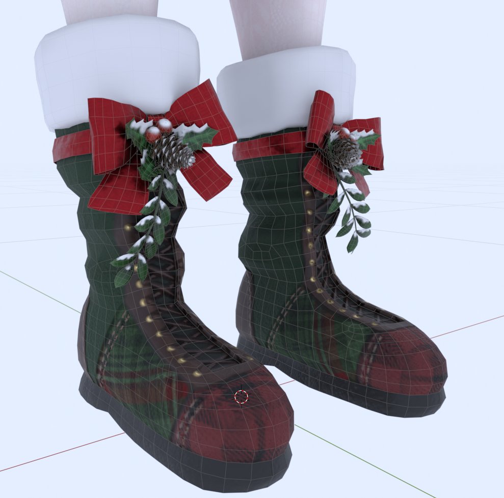 It was so fun to work on this christmas outfit!! Probably the best shoes i've modeled!!