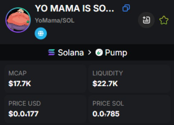 SusanBoojozwiak's tweet photo. 📌 NEW CALL : 🪙 $YoMama   /  $SOL

⚡️ENTRY : 1️⃣7️⃣ K

CA : 44AHVD4pmbqbi9w4CfSdBYBZdAc6MWjMXdT3XMX1pump

TG : https://t.co/qKFhHXRFzT

#WIFP #PENGU #ChillPengu #BABYPENGU #FLOCKY #SOL #Solana #Hugh #FARTGUY #ZION #YOMAMA #penguin #POPPENG #MOONX #trust #LUIGI #PBTC https://t.co/ez3aAGEhZ6
