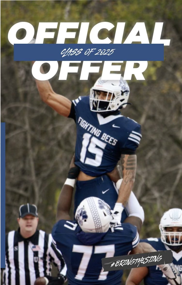 Zander Freeze (@freezezander) on Twitter photo After a great talk with <a href="/SAU_CoachQ/">DeQuinn Watford</a> I am blessed to receive an offer from <a href="/FightingBeesFB/">St. Ambrose Football</a> ‼️ After a great talk with <a href="/SAU_CoachQ/">DeQuinn Watford</a> I am blessed to receive an offer from <a href="/FightingBeesFB/">St. Ambrose Football</a> ‼️