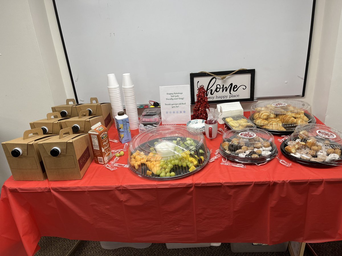 Thank you to our PTO for starting off our day the way we needed it! You always know how to put a smile on our faces! #tgproud #tollgategrammar