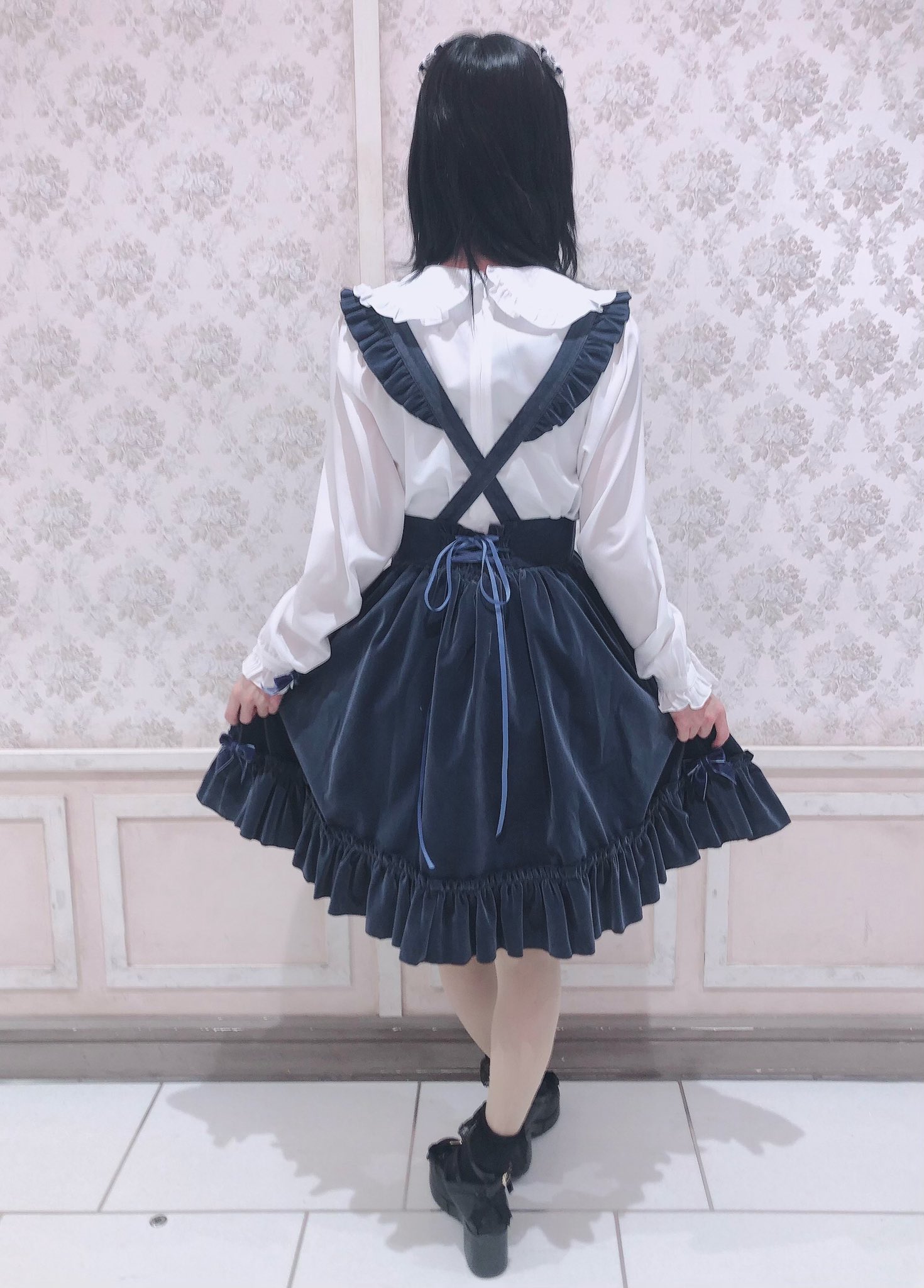 Amavel ケープ付きスカート ブルー Amavel SHIBUYA109店 on X: 