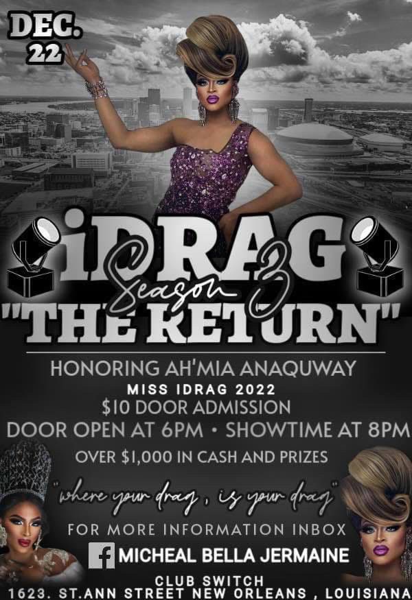 Come out and see me if you in New Orleans