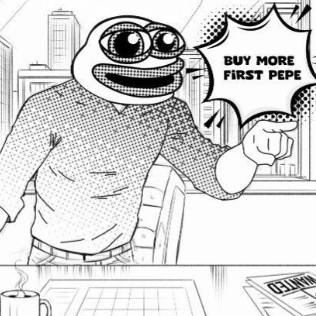 mspaintpepe's tweet photo. Imagine being first to $PEPE? You can. 

Just buy The First $PEPE. 🐸📈

https://t.co/LMDnMjD3Ib https://t.co/GvRR9ZV5Eq