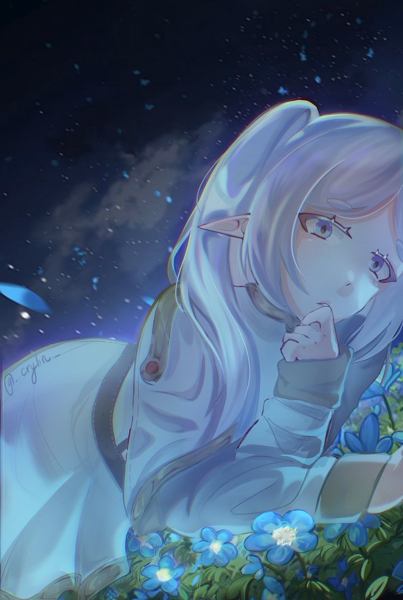 CryLin_'s tweet image. Here i give u frieren, i took 4 months to finish it😭👍
#frierenfanart #SousouNoFrieren #art #artist