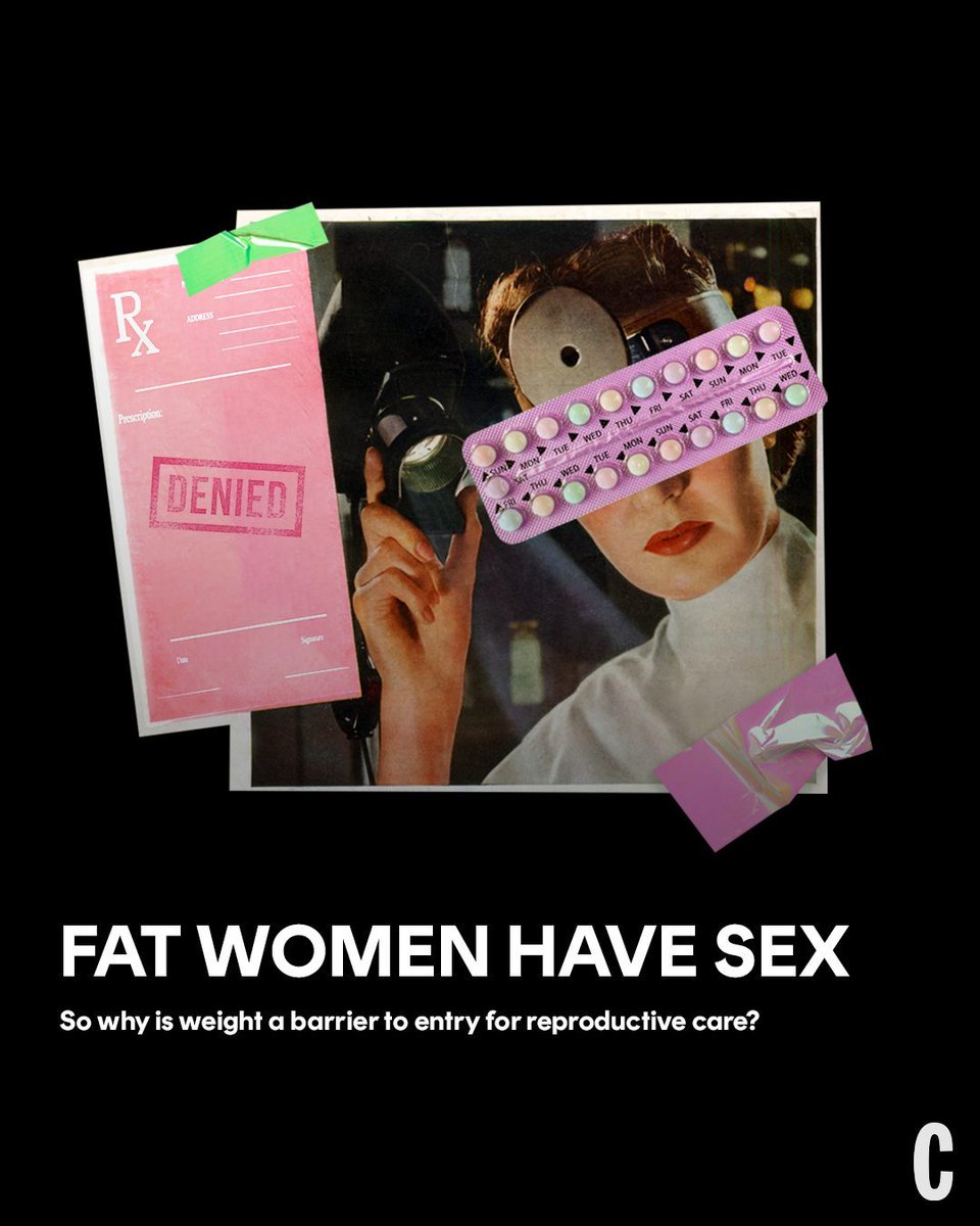 Cosmopolitan's tweet photo. Women of all sizes have sex and seek reproductive health care to do so safely, so why are some doctors holding said birth control hostage until they lose weight?

This is the story of one woman’s struggle to get contraceptive care. A thread: https://t.co/qnqL8uyOLo
