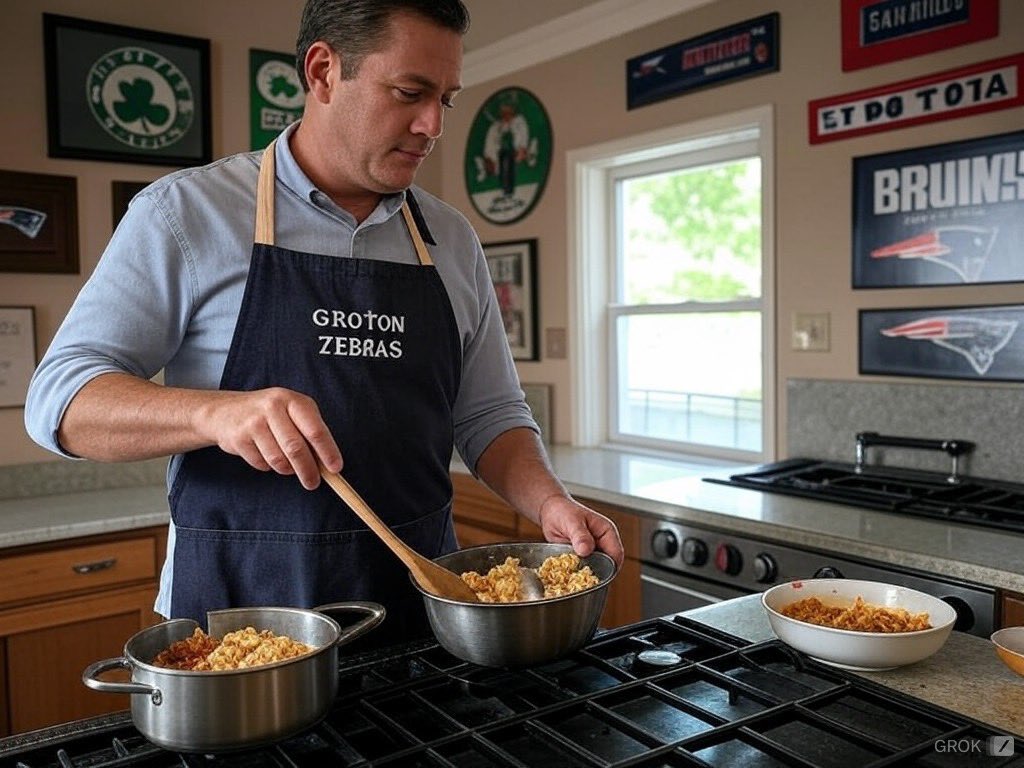 mainer23482's tweet photo. Grok’s recreation of my X presence. Big pasta and Boston sports guy, who knew? 😂 https://t.co/IFlynsFeNN