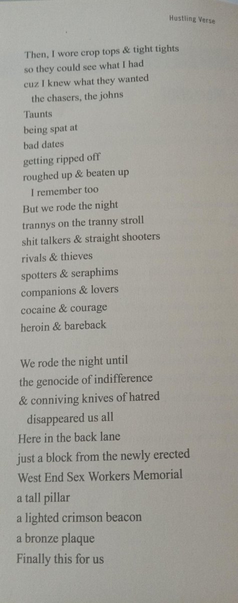 bostonswac's tweet photo. On International Day to End Violence Against Sex Workers, we want to share this poem by Raven Slander about the West End Sex Workers Memorial in Vancouver.

In honor of every SWer who is no longer with us, and every SWer who has faced violence because of who they are.

#IDEVASW https://t.co/1EDJX5VJDb