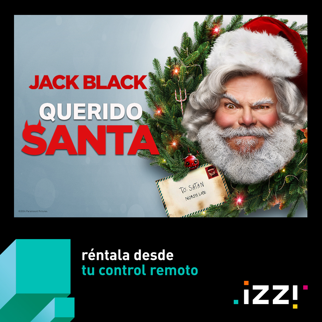izzi_mx's tweet photo. ¿Un Santa normal? ¡No en esta historia! #JackBlack llega para transformar la Navidad en un show lleno de caos y risas. 🎄 😂
Renta ahora #QueridoSanta en #izzitv. 📺
#NoMeLoPierdoEnizzi https://t.co/pxKtdQ718K