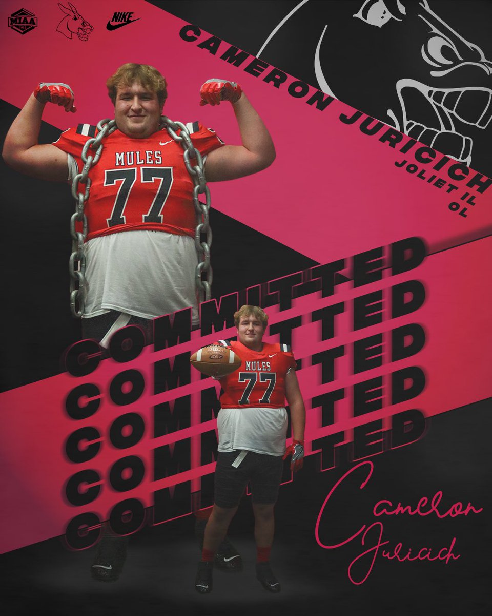 Cameron Juricich 2025 (@juricichcameron) on Twitter photo #AGTG After a great visit and talk with <a href="/JoshLamberson/">Coach Lambo</a> and his staff, I’m blessed and excited to announce my commitment to The University Of Central Missouri #gomules <a href="/CoachHoltzclaw/">Joe Holtzclaw</a> <a href="/H_HAWK/">Hayden Hawk</a> <a href="/DLButler_2114/">DeMarkco Butler</a> <a href="/Coach_Sorrells/">Trenton Sorrells</a> @CoachCodieBell <a href="/rudysgymjoliet/">Rudysgymjoliet</a> <a href="/HilltoppersFB/">JCA Football</a> <a href="/OLMafia/">OL MAFIA</a> #AGTG After a great visit and talk with <a href="/JoshLamberson/">Coach Lambo</a> and his staff, I’m blessed and excited to announce my commitment to The University Of Central Missouri #gomules <a href="/CoachHoltzclaw/">Joe Holtzclaw</a> <a href="/H_HAWK/">Hayden Hawk</a> <a href="/DLButler_2114/">DeMarkco Butler</a> <a href="/Coach_Sorrells/">Trenton Sorrells</a> @CoachCodieBell <a href="/rudysgymjoliet/">Rudysgymjoliet</a> <a href="/HilltoppersFB/">JCA Football</a> <a href="/OLMafia/">OL MAFIA</a>