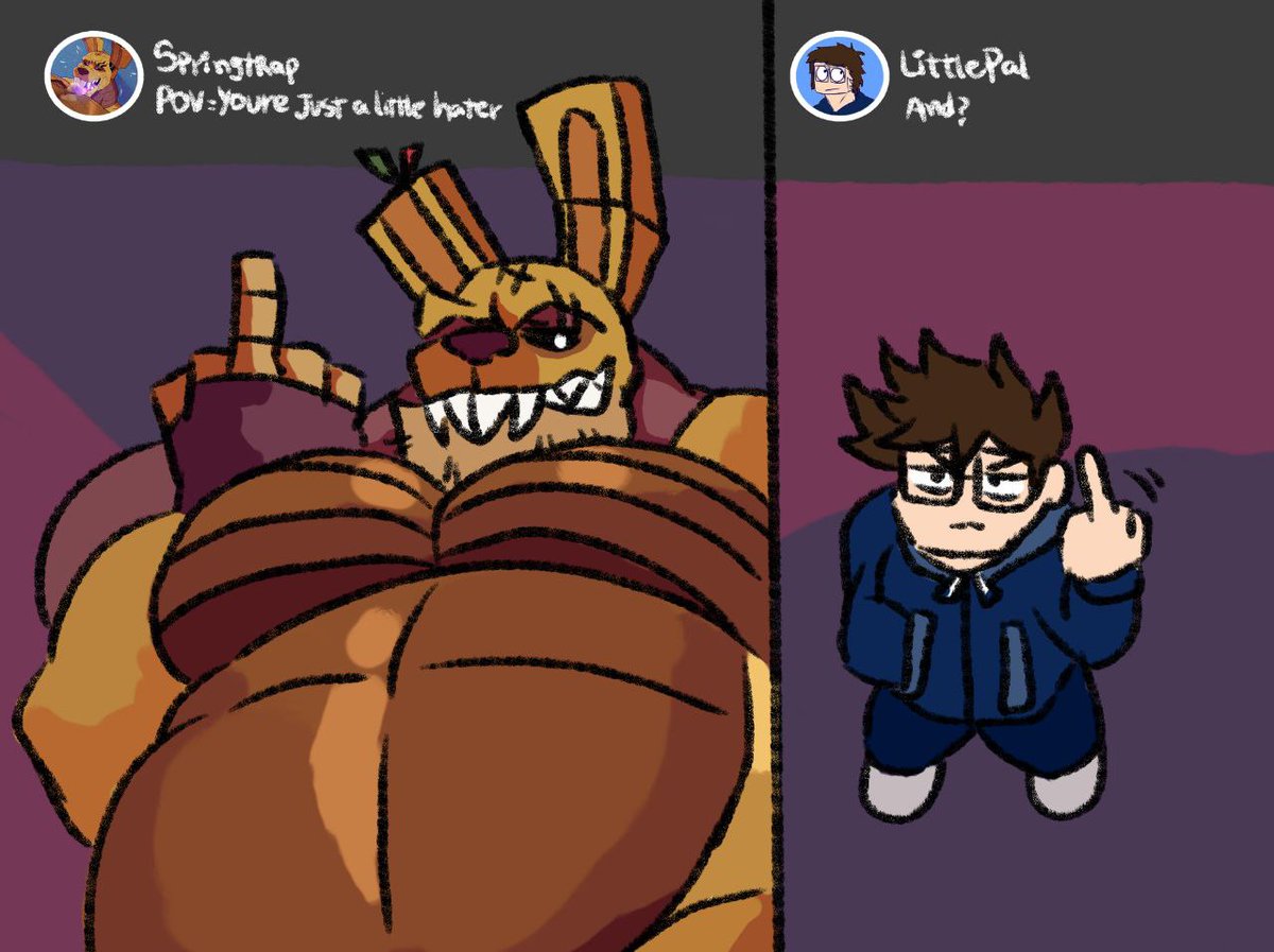 Art trade with <a href="/LRick152/">Lord Wolf (COMMISSIONS OPEN/アートコミッション開催中!)</a> 
This is what I requested from him
Thought it was funny