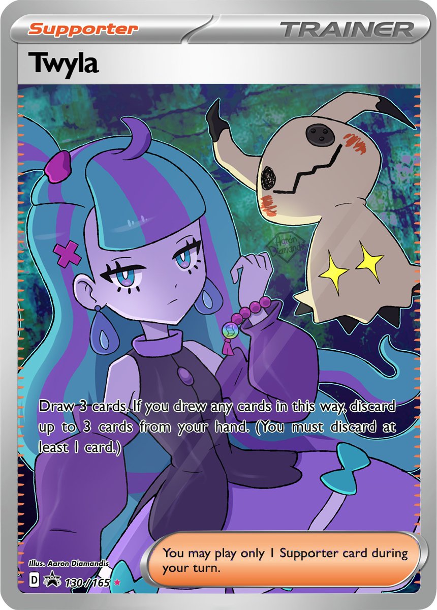 AaronDiamandis's tweet photo. Pokémon TCG fanmade
Twyla's Card 💜 https://t.co/JVoLe7QsOx