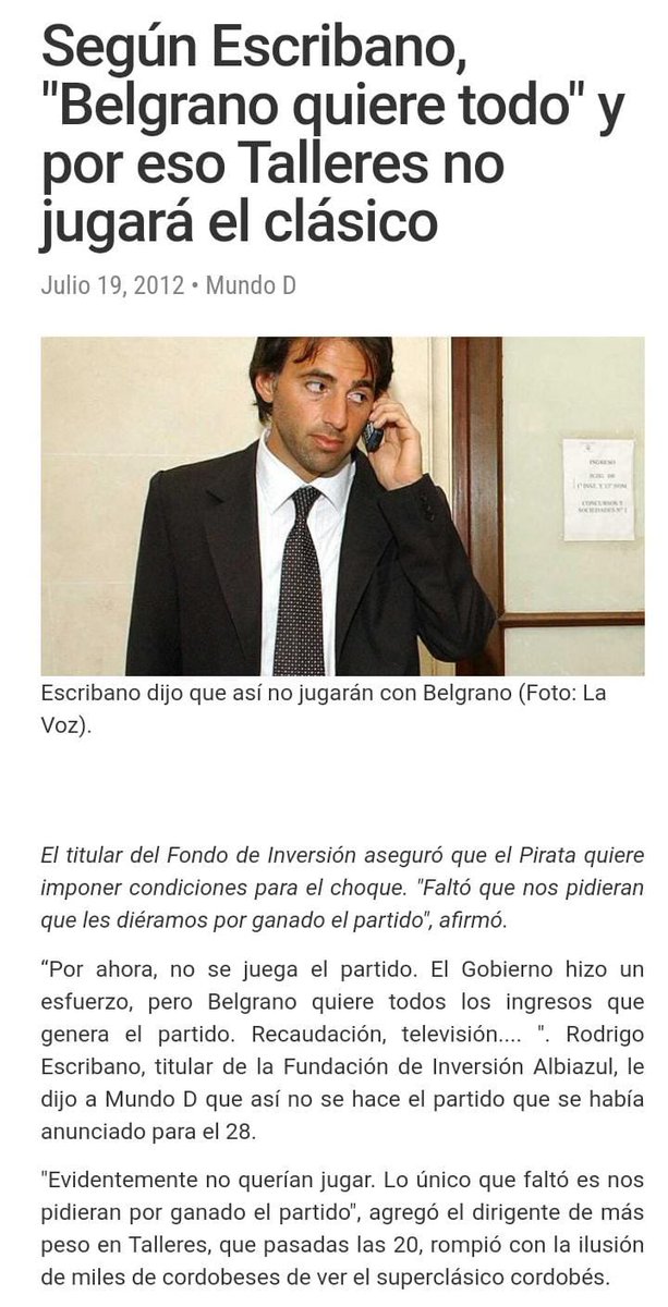 <a href="/Zapelista/">GUTIERREZ ES HAALAND</a> A ver nenaso una de las causas por las que se dejaron de jugar amistosos fue justamente porque Armando Pérez pretendía quedarse con más de la mitad de lo recaudado porque estaban en primera división. Ahora contame si nacen así o la condición de mitómanos 🤥 la entrenan cada