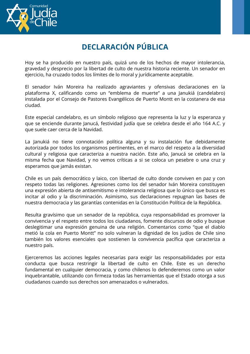 Comunidad Judía de Chile tweet media
