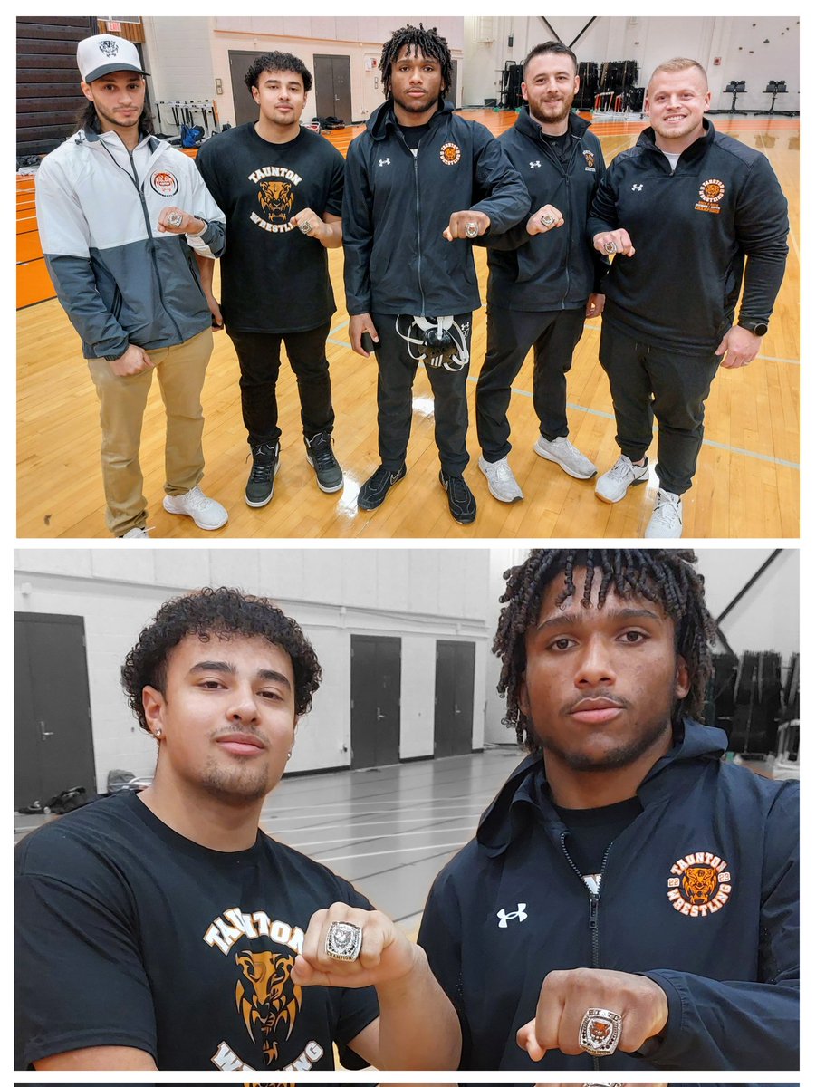 Michael Fox (@thscoachfox) on Twitter photo Two of <a href="/tauhighwrestl/">Taunton High Wrestling</a> FINEST being recognized & honored this evening. Massachusetts State D1 championship rings for both <a href="/Ethan_Harris99/">Ethan Harris</a> & <a href="/eli__humble1/">Elijah Prophete</a>. Congratulations to this pair of 🤼♂️ all-timers. <a href="/Taunton_Schools/">Taunton Public Schools</a> <a href="/TauntonHS/">Taunton High School</a> <a href="/ThsWebmaster/">THSAthletics</a> <a href="/thstvstudio/">THS TV Studio</a> <a href="/TauntonFootball/">THSFootball</a> Two of <a href="/tauhighwrestl/">Taunton High Wrestling</a> FINEST being recognized & honored this evening. Massachusetts State D1 championship rings for both <a href="/Ethan_Harris99/">Ethan Harris</a> & <a href="/eli__humble1/">Elijah Prophete</a>. Congratulations to this pair of 🤼♂️ all-timers. <a href="/Taunton_Schools/">Taunton Public Schools</a> <a href="/TauntonHS/">Taunton High School</a> <a href="/ThsWebmaster/">THSAthletics</a> <a href="/thstvstudio/">THS TV Studio</a> <a href="/TauntonFootball/">THSFootball</a>
