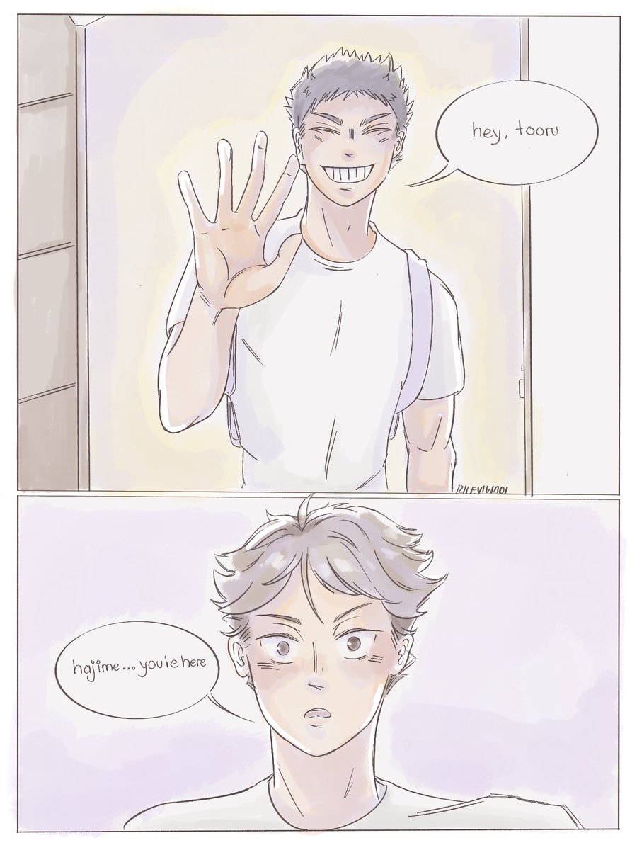 rileyiwaoi's tweet photo. homesick in argentina 

(these are my first panels!! i hope you enjoy it ♡)

#iwaoi #oiiwa #及川 #haikyuu https://t.co/wnoRbCniLe