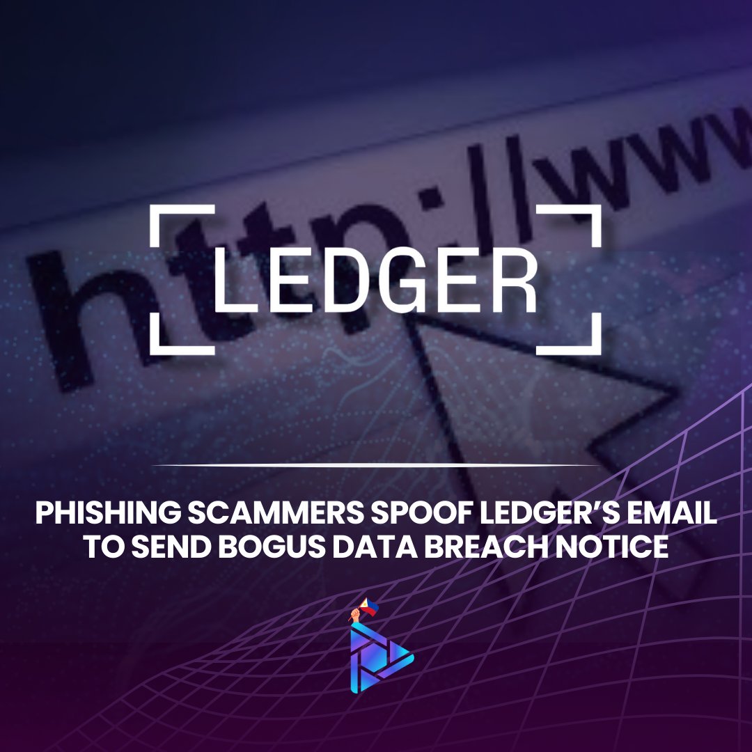 Ledger users report phishing scams spoofing Ledger support, claiming a "data breach" to trick users into sharing wallet keys. Beware of emails asking for your seed phrase! #CryptoSecurity