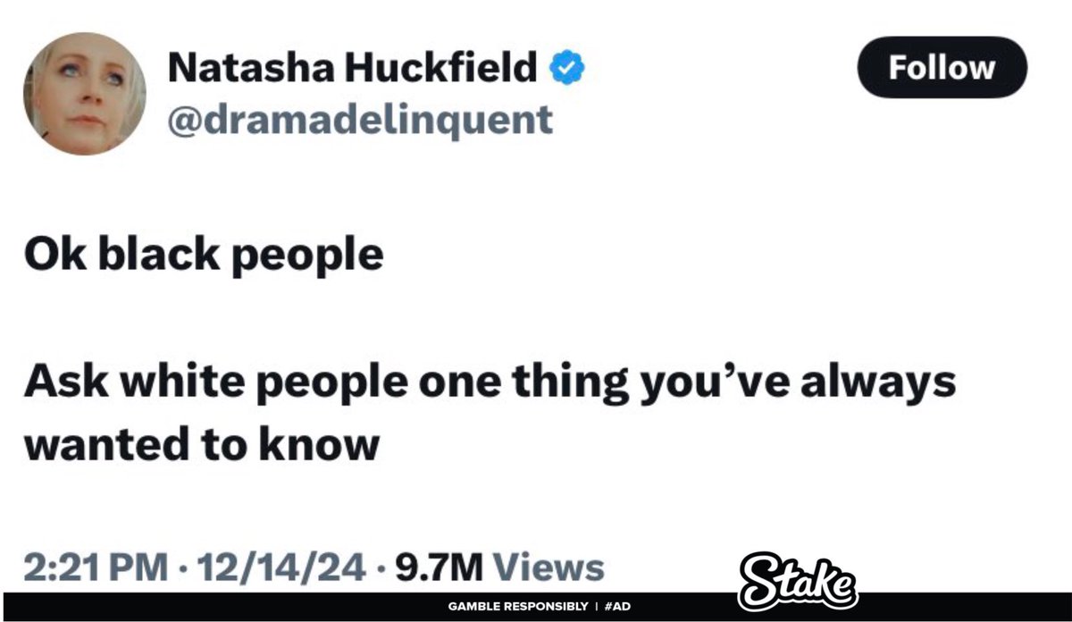 TheHolyman_'s tweet image. Black people got to ask white people one question they’ve always wanted to ask them.

And Broo the comments are hilarious 😭😭
