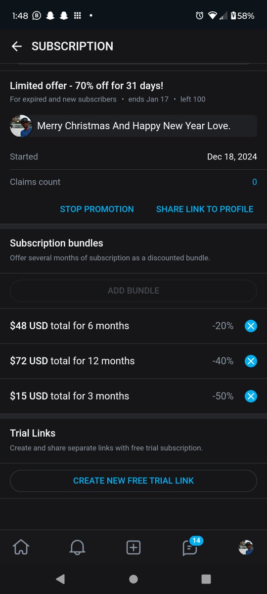 Onlyfans. Com/ruthlesslove74

Merry Christmas and Happy New Year.