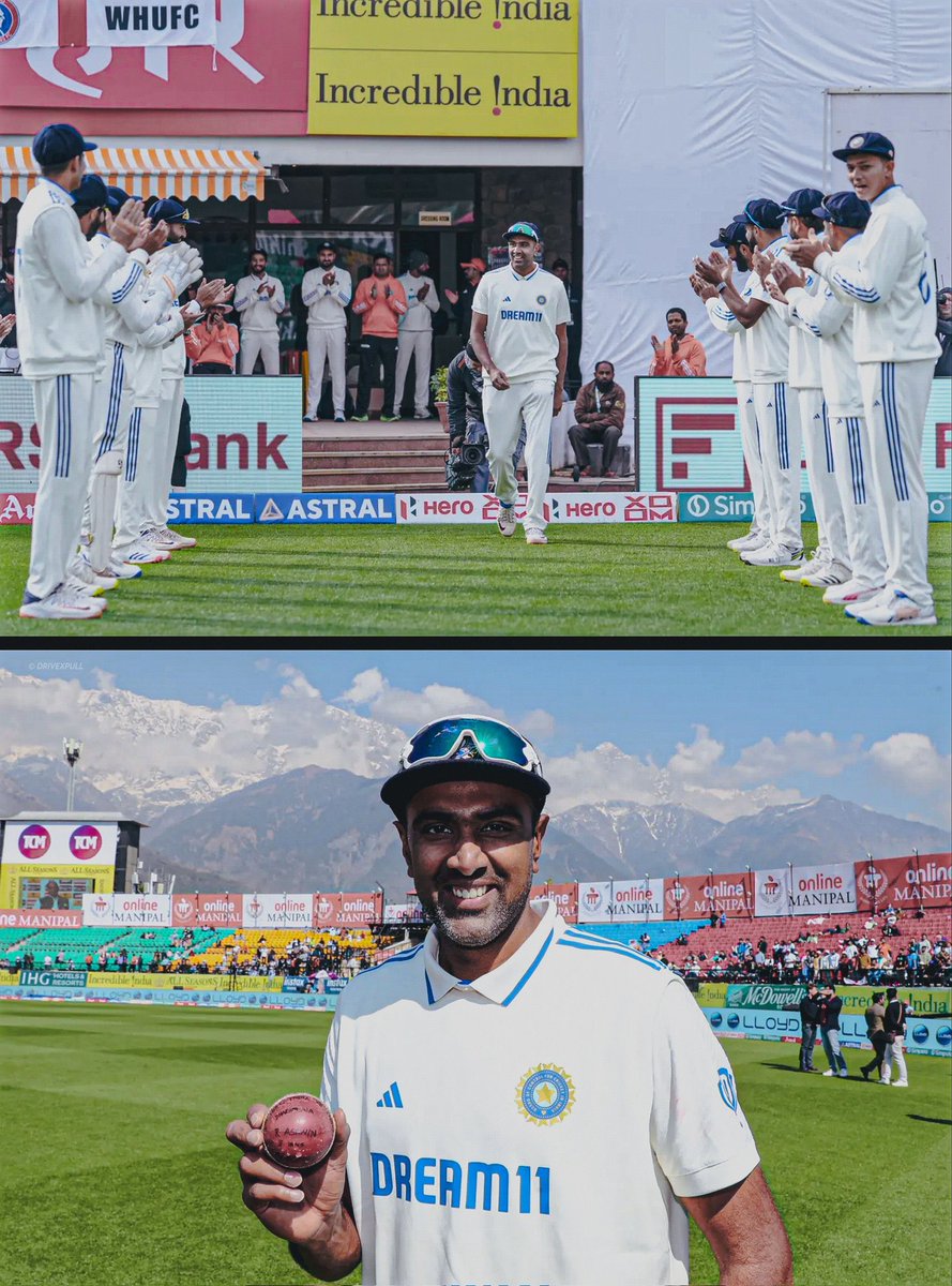 AdityaMohrir's tweet photo. Thank you for all that you've contributed to this beautiful game, Ashwin. It has been a privilege to watch you play. You are not only a great player but also a brilliant cricketing mind. Go well, legend. @ashwinravi99 https://t.co/kMzHOUyTVF