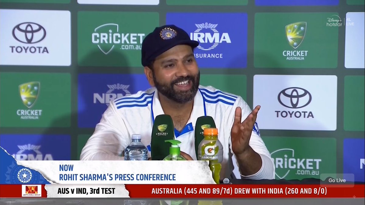mufaddal_vohra's tweet photo. Question - Pujara, Rahane and Ashwin will be seen in different roles?

Rohit Sharma - arre bhai, khali Ashwin announce Kiya hain retirement. Tum log marwa doge mujhe, wo dono active hain aur kabhi bhi aa sakte hain perform karke. 🤣🔥 https://t.co/DdYI0tZul5