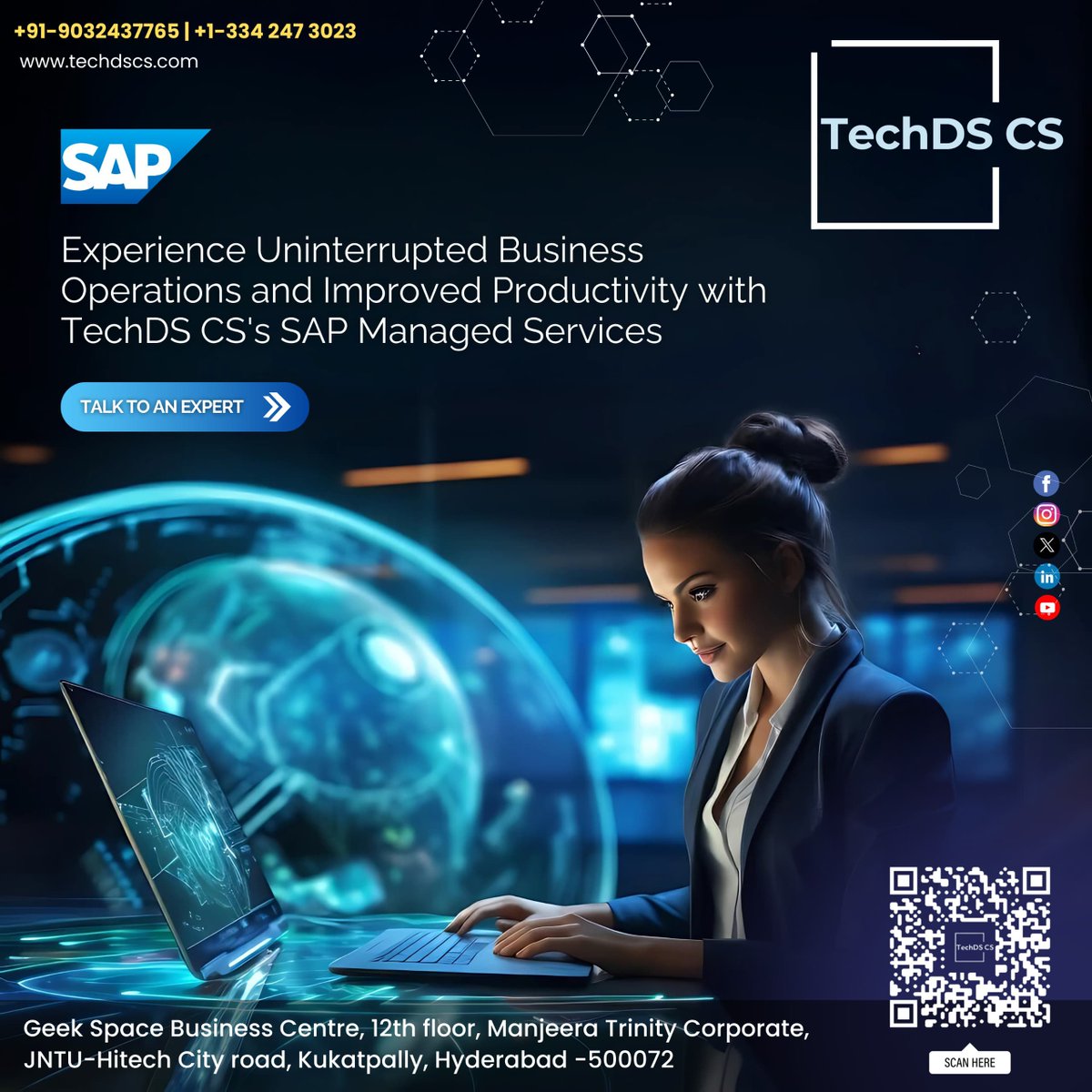 TechDSCS's tweet image. Streamline Your Business with SAP.Experience seamless operations and enhanced productivity with TechDS CS&apos;s SAP Managed Services.

📞 +91-9032437765 | +1-334 247 3023

#TechDSCS #TechDSCS #SAPManagedServices #BusinessSolutions #OptimizedOperations #TechInnovation