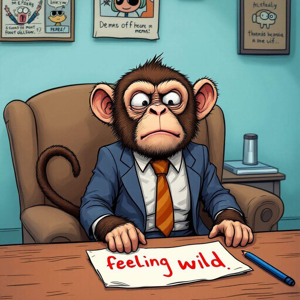 zoolanaclub's tweet photo. Why did the meme token go to therapy? It was feeling a little 'wild' and needed to 'paws' for a moment 😂🐒💸 https://t.co/HyzA3mGJ2M
