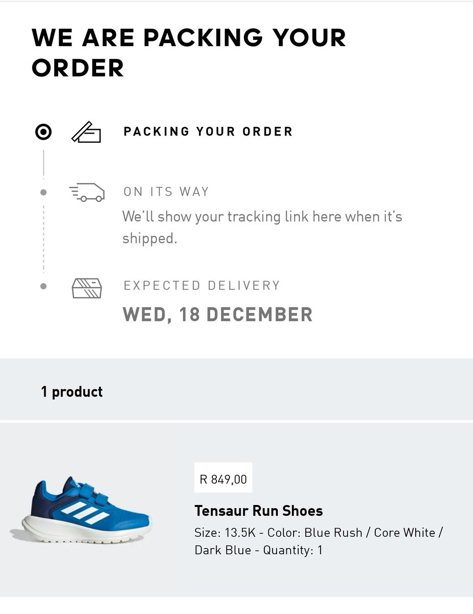 evansmec's tweet photo. @adidasZA today is the 19 December 🤷🤷🤷 https://t.co/8105fkn8X1