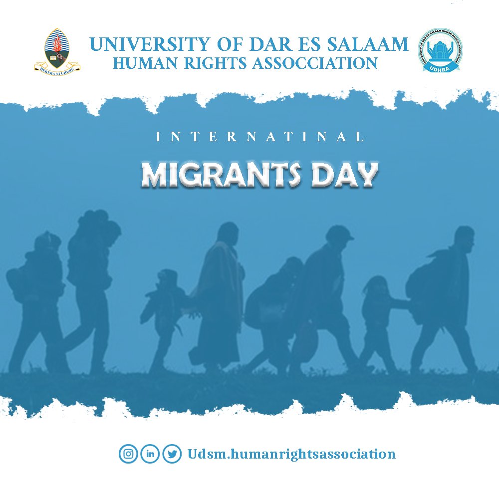 UdsmHumanRights's tweet photo. Today, we stand in solidarity with millions of migrants around the world. 
On International Migrants Day, let us recognize their resilience, honor their journeys, and advocate for their rights. 
Follow us 👉 @Udsm.humanrightsassociation" https://t.co/0ds2YtbBiA