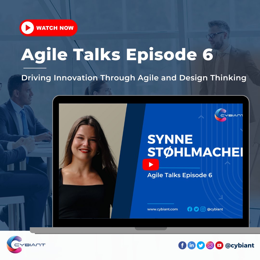 cybiant's tweet image. 🚀 Join Synne Støhlmacher in the latest episode of #AgileTalks as she shares how these methodologies blend to transform collaboration, creativity, and value delivery. Gain strategies to foster #innovation and adaptability. Watch now  👉 zurl.co/jNYrP 

#Cybiant #Agile