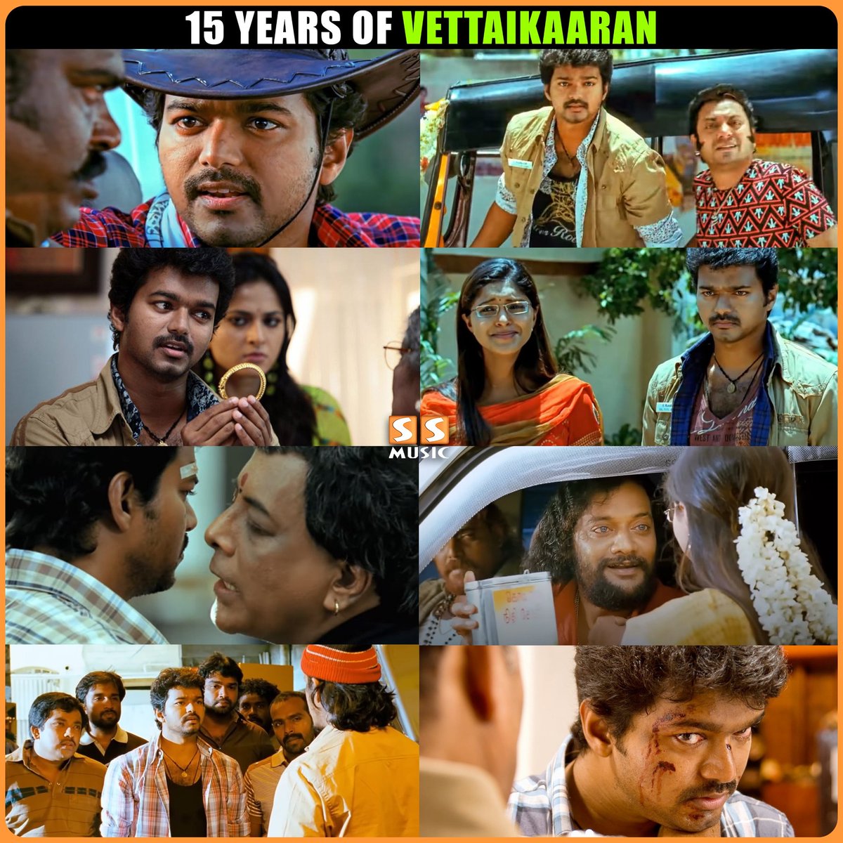 SSMusicTweet's tweet photo. Unakulaam Police Kaaran Pathaathuda.. Vera Vera Vettaikaaran thaanda venum 🥵🔥
.
Celebrating 15 Years of Power Packed #Vettaikaaran 🥁
.
@actorvijay @MsAnushkaShetty @vijayantony #BabuSivan @sunpictures #15YearsofVettaikaaran #VettaikaaranMovie #ThalapathyVijay #Vijay #SSMusic https://t.co/Qjk3gdEnuk