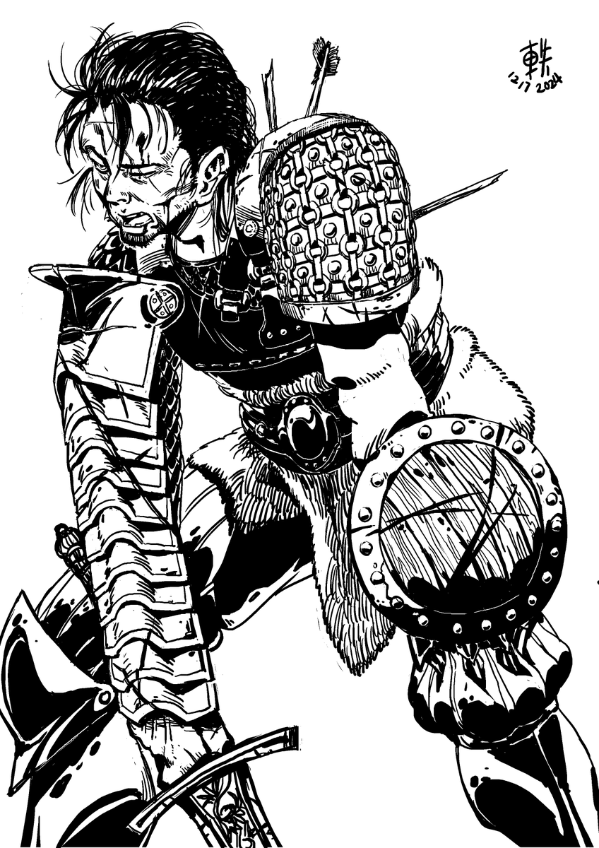 Skycaddie56's tweet photo. Hold there~

#sketch #battlefield #perseverance #sketchbook #lineart #practice #Endure #linepractice #drawing #warriorspirit #nature #digitalart https://t.co/nNt13HjbaR