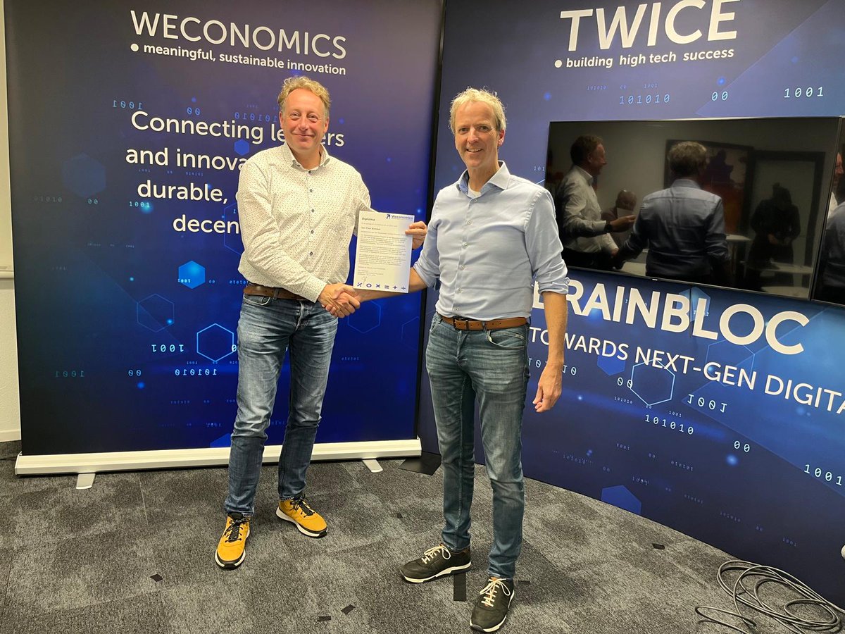 Gefeliciteerd Jan-Paul Kimmel  met het behalen van het diploma voor het #Weconomics Certified Program, met een mooie use case om met 'Allemaal Digital Twins' gebruikte laptops een nieuw leven te geven in het kader van de circulaire economie. linkedin.com/posts/bessem...