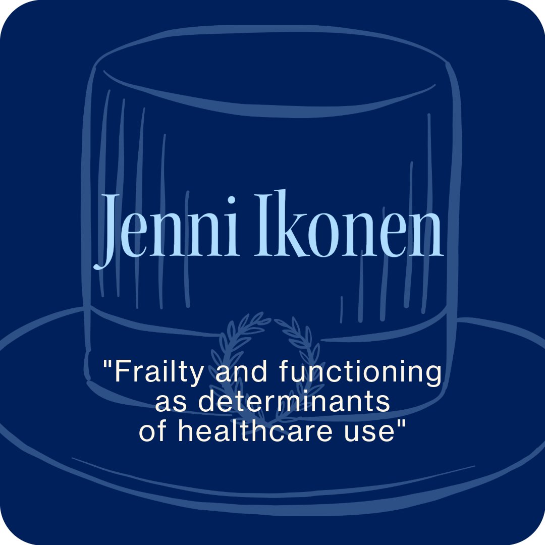 Folkhälsan Research Center (@folkhalsanrc) on Twitter photo Jenni Ikonen will defend her doctoral dissertation named “Frailty and functioning as determinants of healthcare use” on 20 December at 12 EEST, in Athena, Sali 107, Siltavuorenpenger 3A, Helsinki.
<a href="/HelsinkiUniMed/">Medicine and Health, University of Helsinki</a>
🔗 Full text: urn.fi/URN:ISBN:978-9… Jenni Ikonen will defend her doctoral dissertation named “Frailty and functioning as determinants of healthcare use” on 20 December at 12 EEST, in Athena, Sali 107, Siltavuorenpenger 3A, Helsinki.
<a href="/HelsinkiUniMed/">Medicine and Health, University of Helsinki</a>
🔗 Full text: urn.fi/URN:ISBN:978-9…