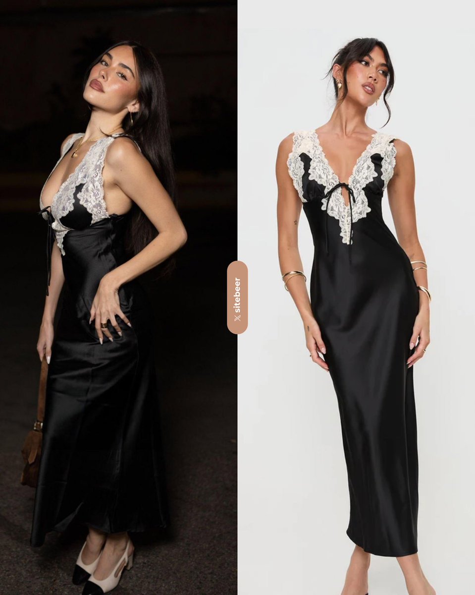 open lace back dress Navi Modal Lace-Trim Midaxi Dress in Ivory main image 1