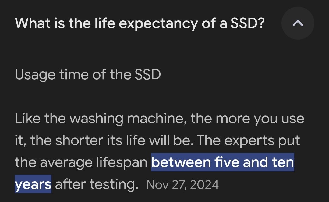 I just realized I have Windows on an 11-year old SSD. I probably need an upgrade.