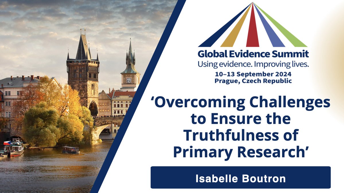 Learn more about the limitations of the peer-review process, along with new challenges arising from the development of generative AI.

Watch the recorded #GES2024 plenary presented by @IsabelleBoutron from <a href="/CRESS_U1153/">CRESS_UMR1153</a> at the <a href="/GESummit/">GESummit</a> : youtu.be/52FRUhCEL8M

#JBIEBHC #EBHC
