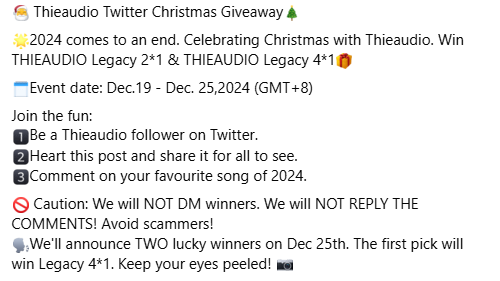 Thieaudio tweet media