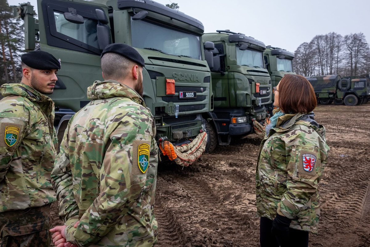 1 week ago: I visited our 🇱🇺 soldiers stationed in Rukla, Lithuania 🇱🇹 with General S. Thull. The work our soldiers do there together with our allied partners is fundamental for our collective defense and deterrence! Thank you!!! 
#WeAreNATO #StrongerTogether