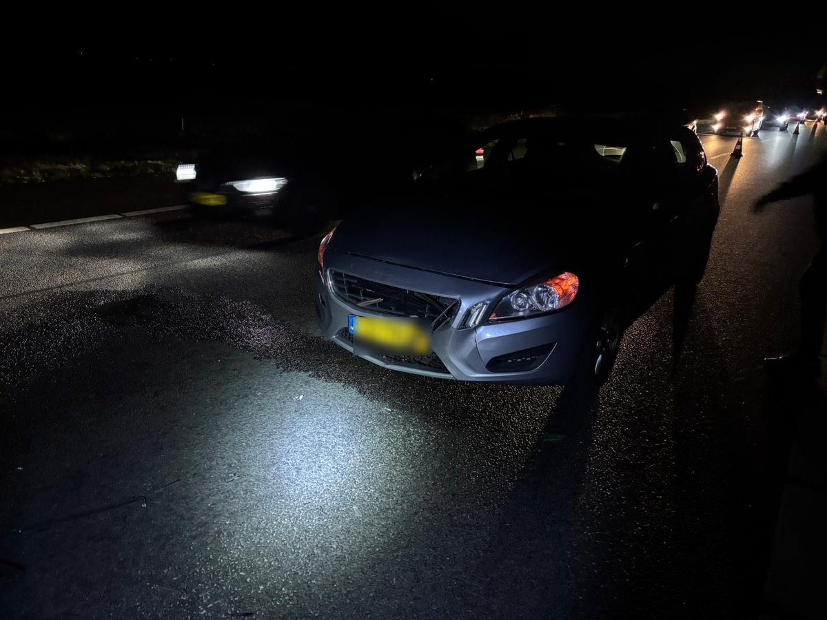 Ongeval op A7 richting Groningen, linkerrijstrook afgesloten